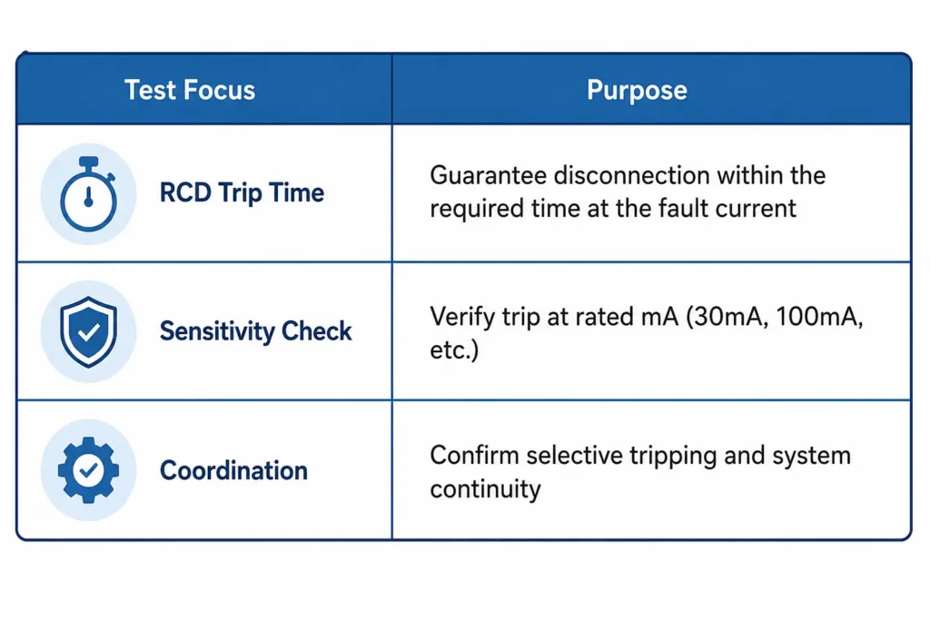 Testing RCDs and Circuit Protection Performance